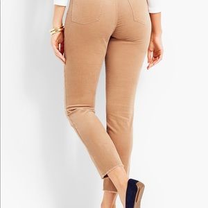 Talbots Flawless five frayed hem ankle corduroys